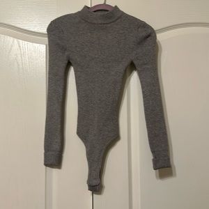 Jluxlabel Grey Sweater Bodysuit